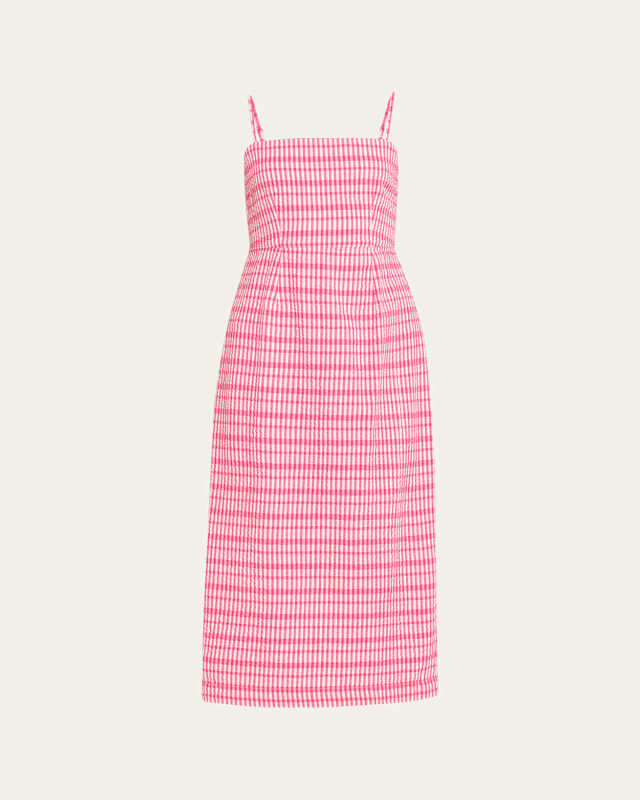 Lareina Seersucker Midi Dress