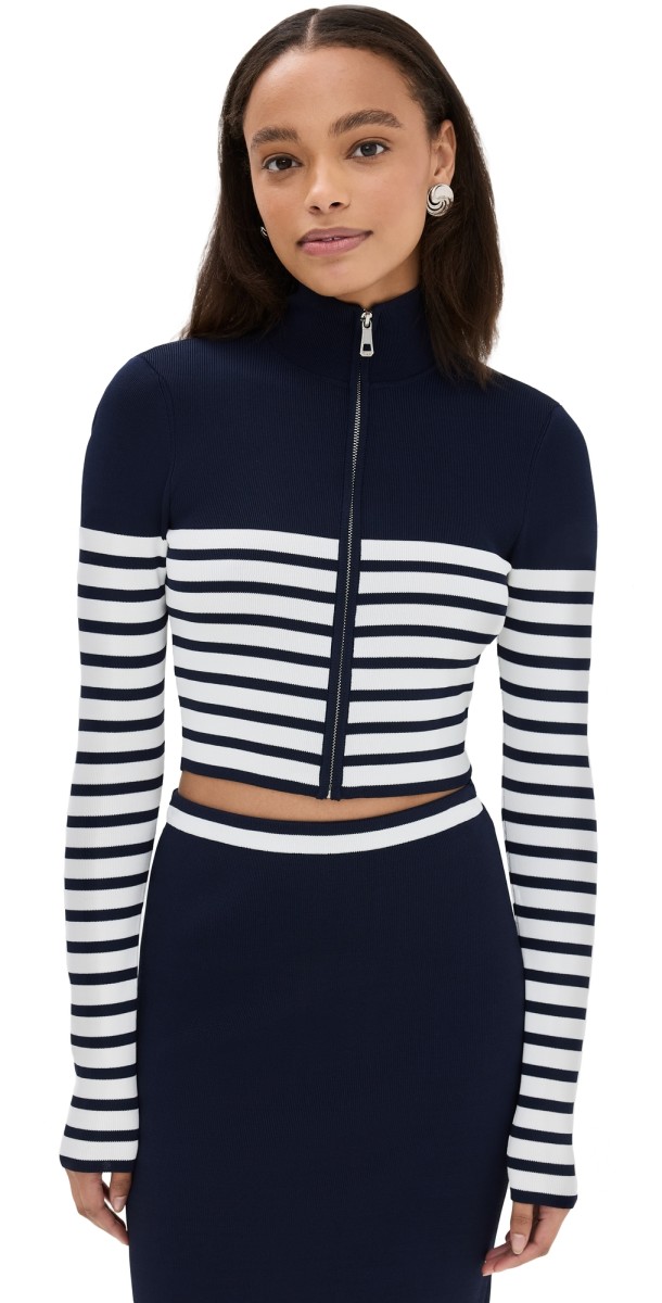 STAUD Raft Top Navy/White