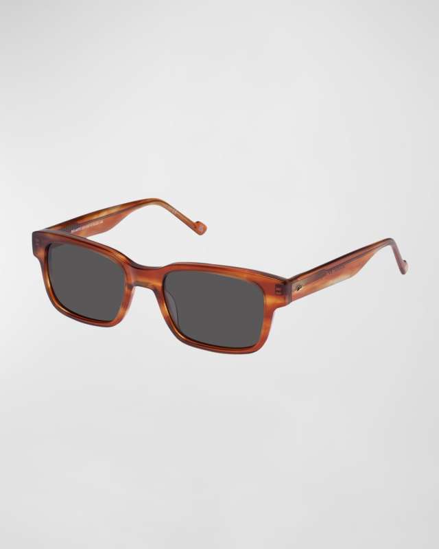 BIO-MITO Horn Acetate Rectangle Sunglasses