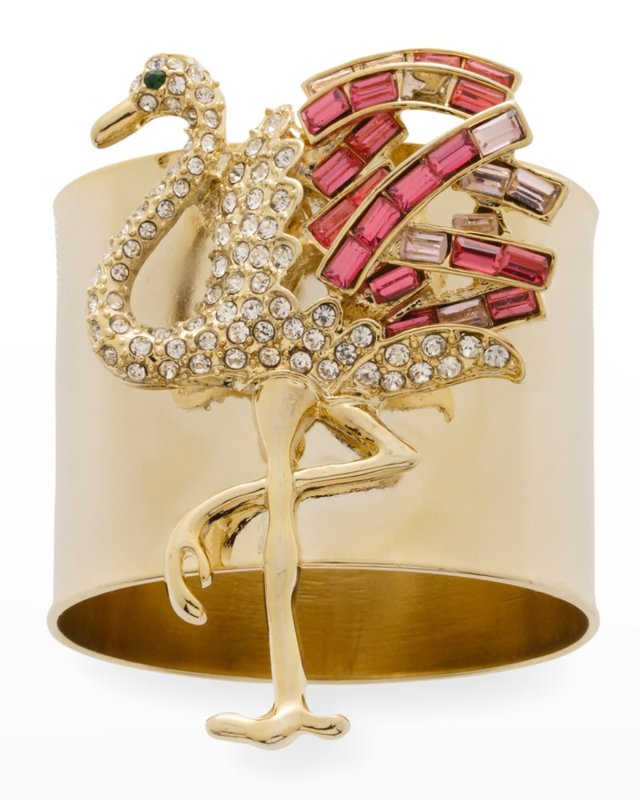Flamingo Napkin Rings, Set of 2