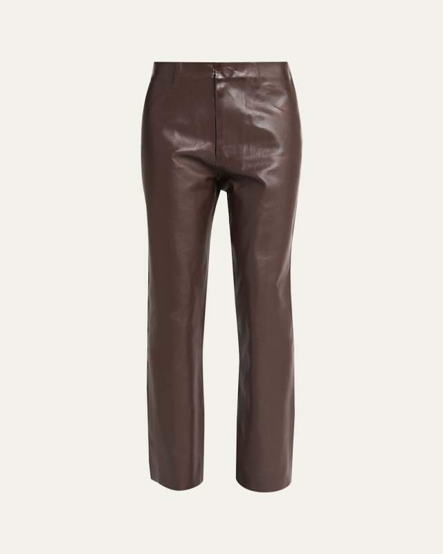 High Waisted Straight Fit Trousers