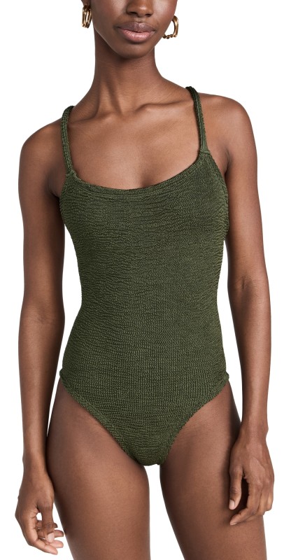 Hunza G Bette One Piece Metallic Khak