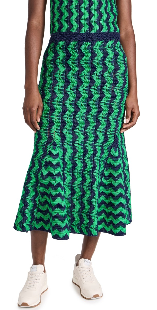 Wales Bonner Oceankirt GREEN AND NAVY