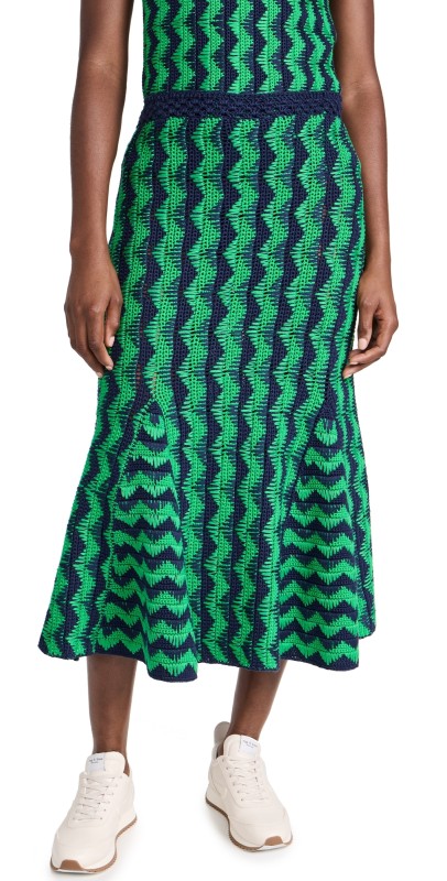 Wales Bonner Oceankirt GREEN AND NAVY