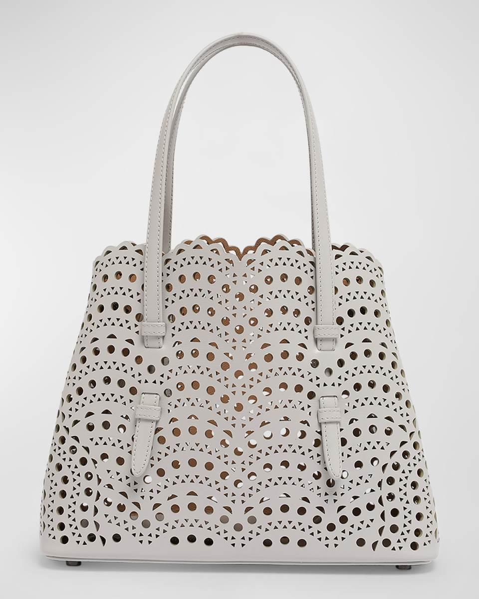 Mina 25 Tote Bag in Vienne Wave Perforated Leather