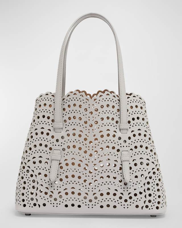 Mina 25 Tote Bag in Vienne Wave Perforated Leather
