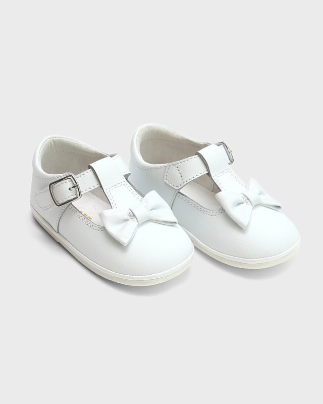 Girl's Minnie Leather Bow Mary Jane, Baby