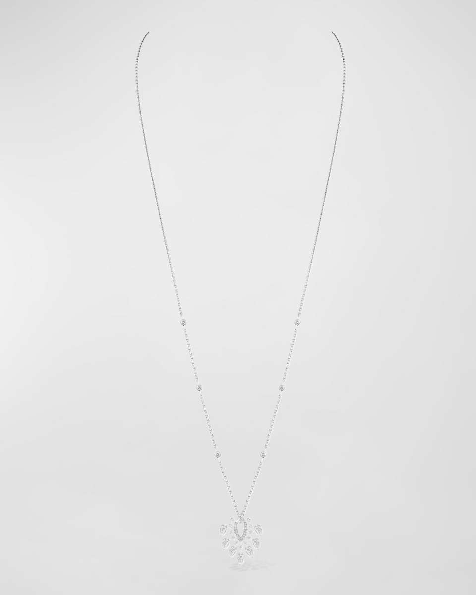 Desert Bloom 18K White Gold Necklace