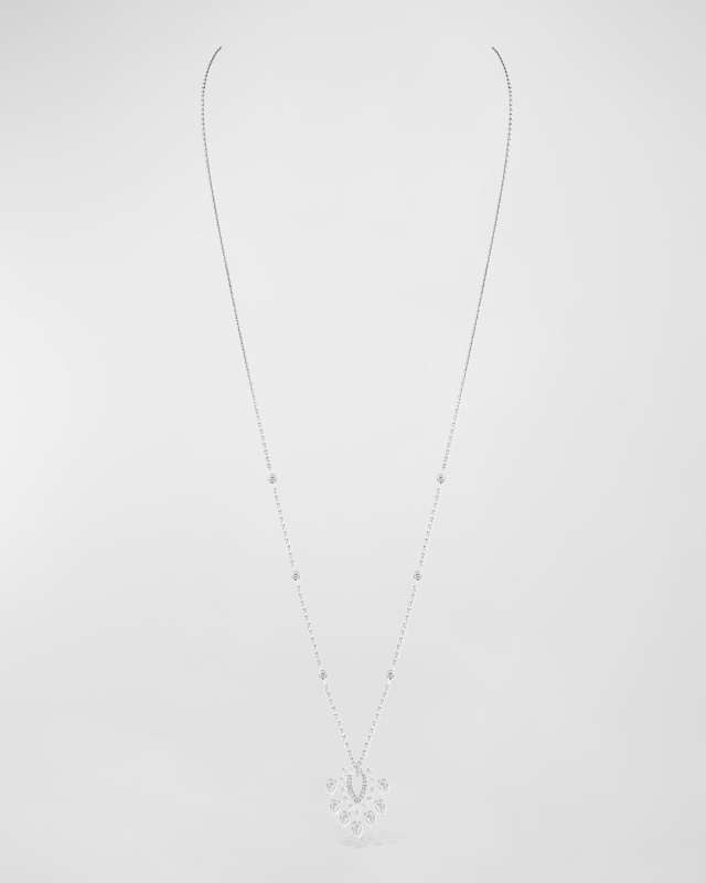 Desert Bloom 18K White Gold Necklace