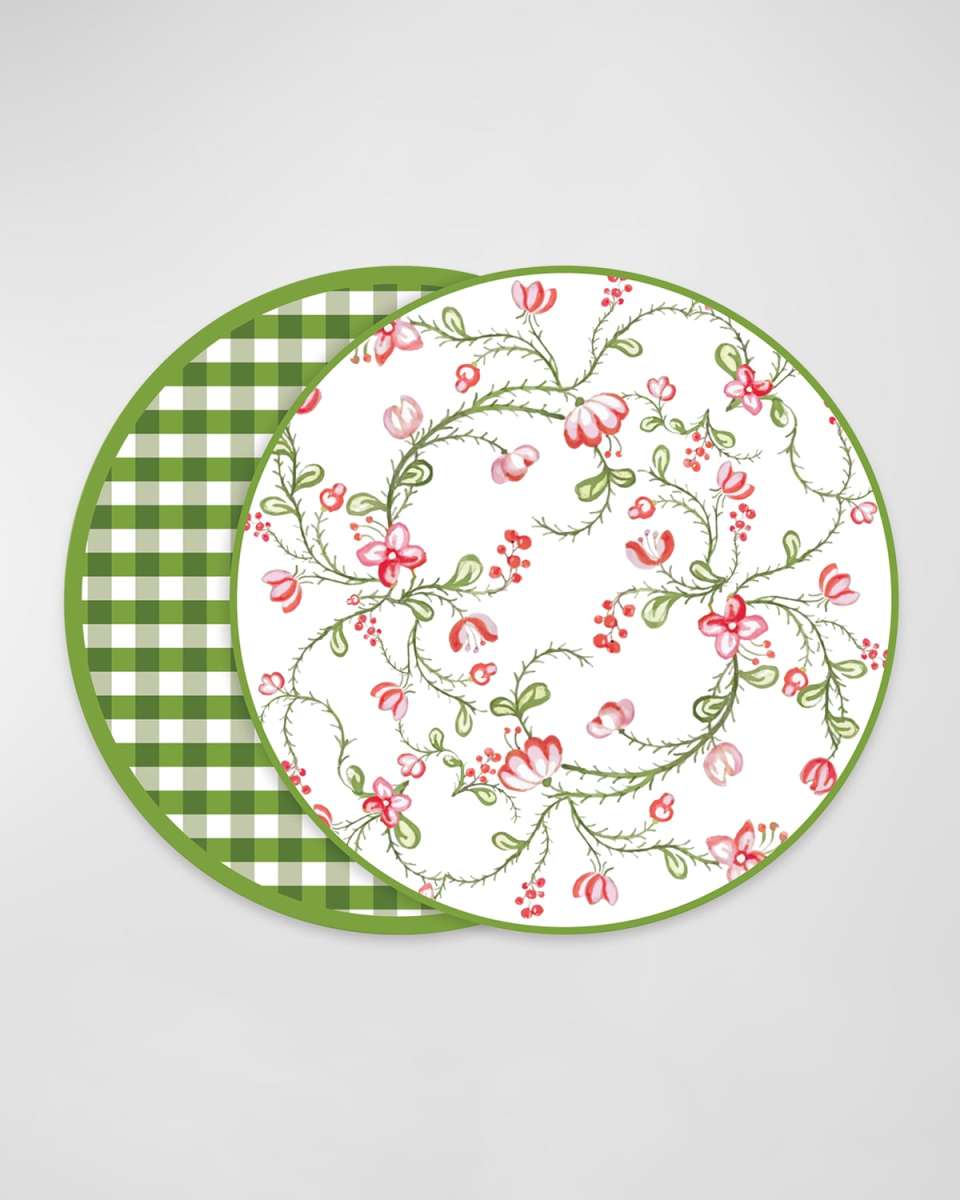 Vida Norelle Reversible 15.5" Round Placemats, Set of 4