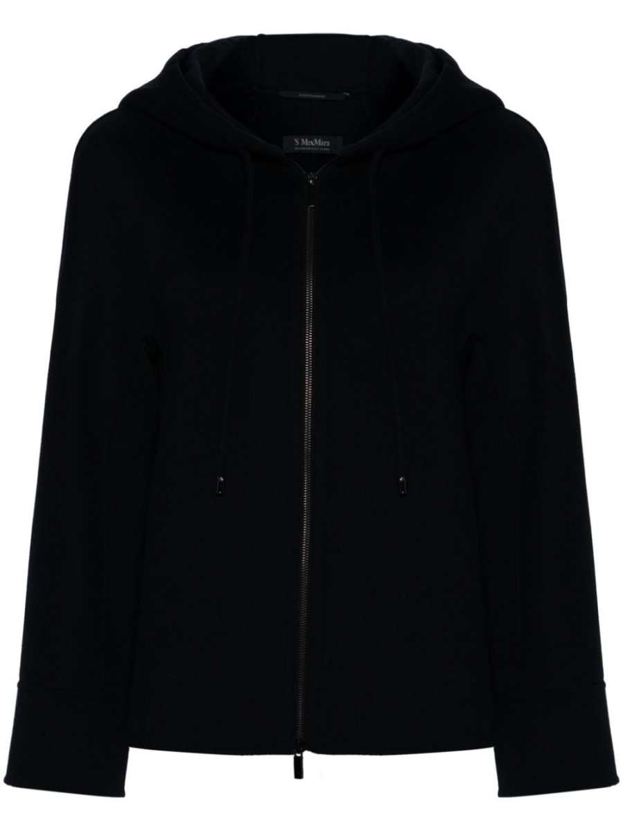 virgin wool hooded jacket