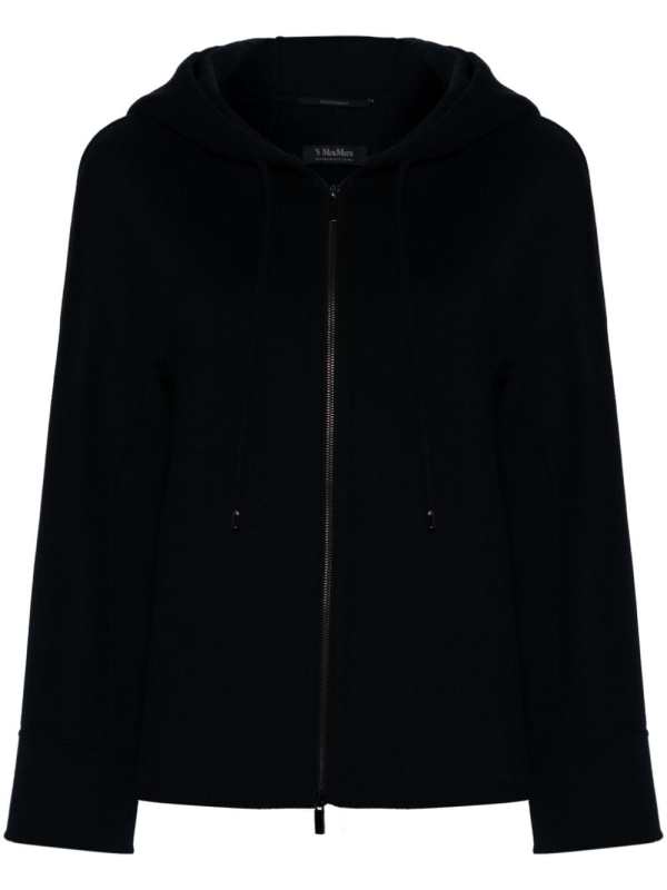 virgin wool hooded jacket
