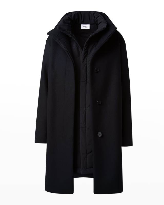 Wool Knee-Length Coat