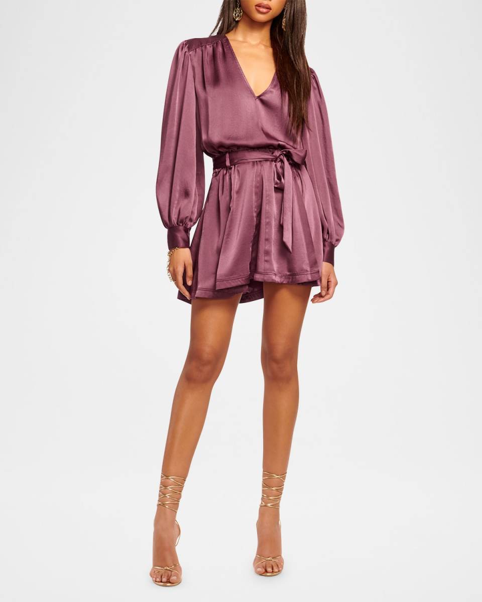 Montana Puff-Sleeve Mini Dress