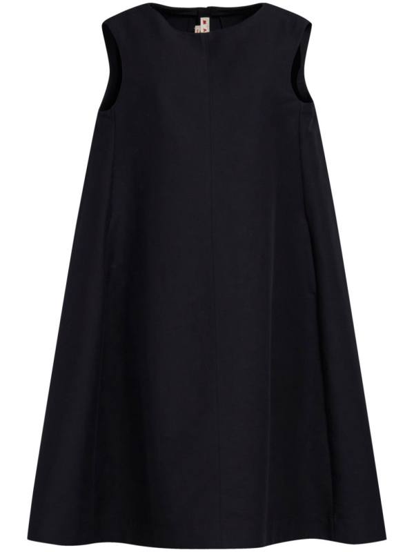 flared cotton midi dress