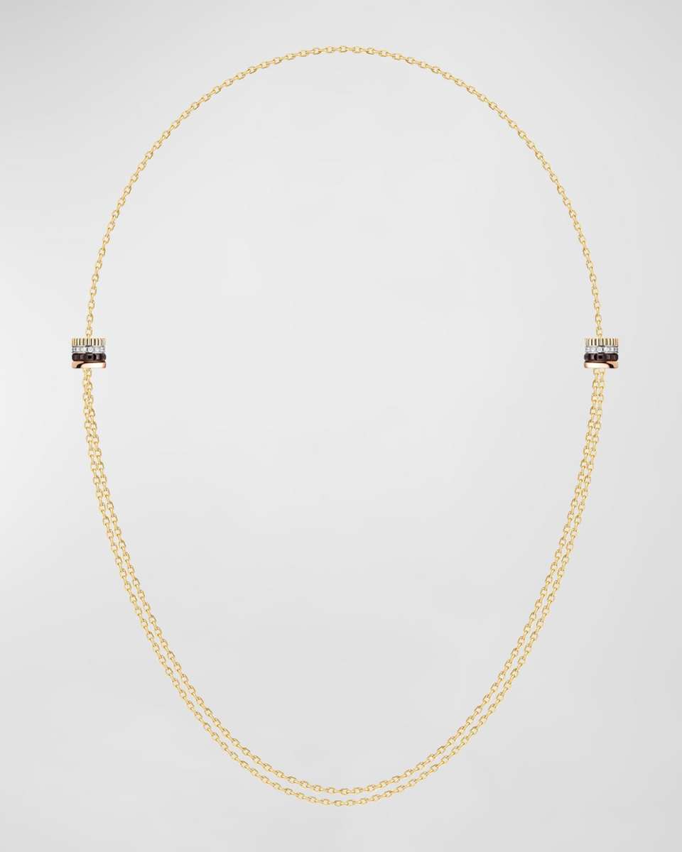 Quatre 18K Gold Brown PVD & Diamond Necklace