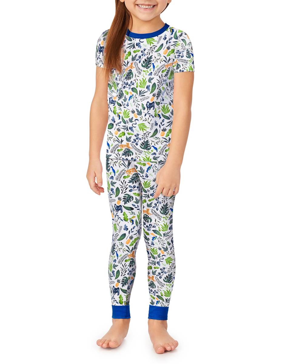 Kid's Printed 2-Piece Pajama Set, Size 2-6
