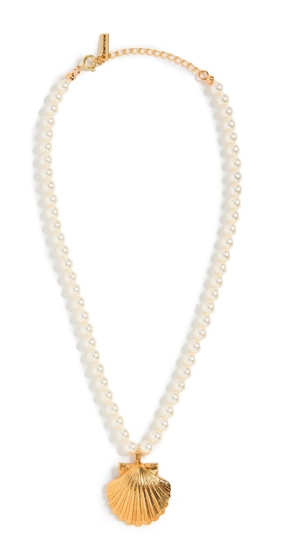 Jennifer Behr Siren Necklace Gold Pearl