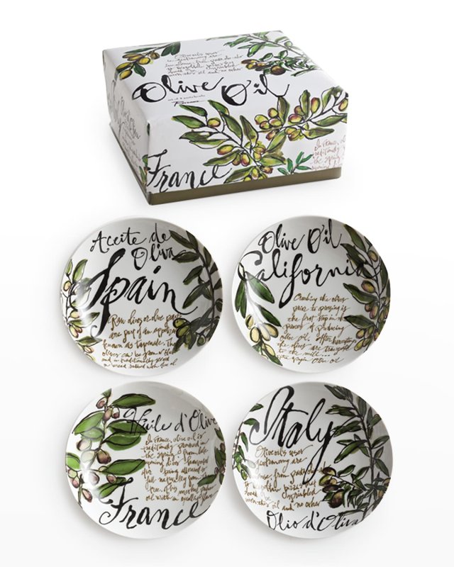 Olive Oil Pasta Bowls, Set Of 4