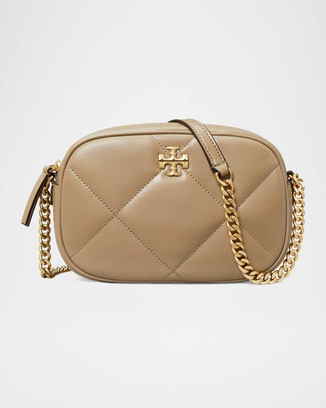 Kira Diamond-Quilted Leather Crossbody Bag