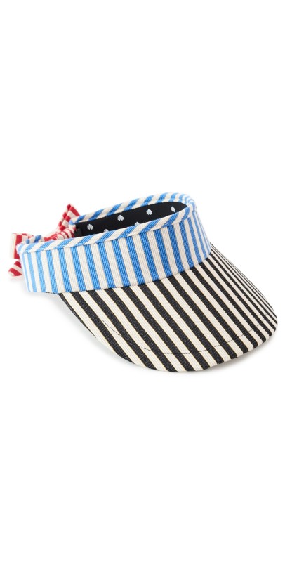 Lele Sadoughi Bow Tie Visor Strip