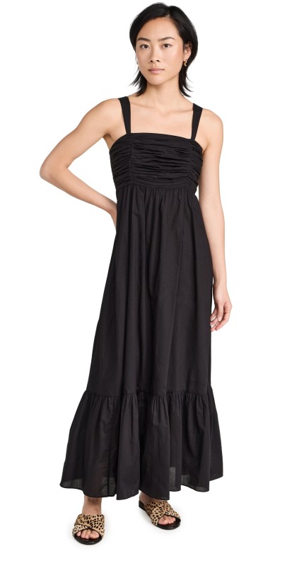 Playa Lucila Square Neck Maxi Dress Black