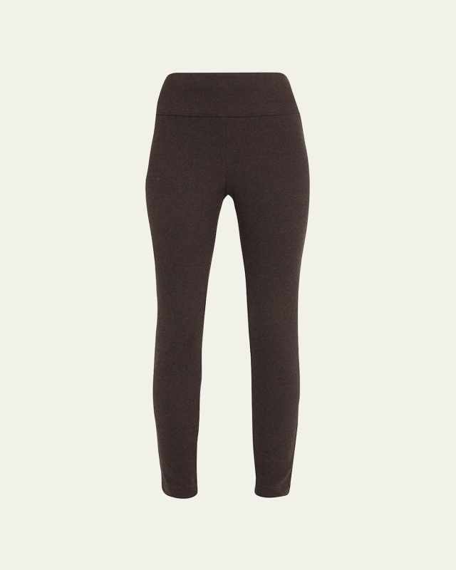 Yoke Compact-Knit Leggings