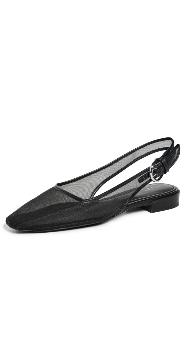 rag & bone Astra Slingback Flats Black