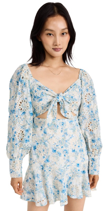 En Saison Claire Mini Dress Blue