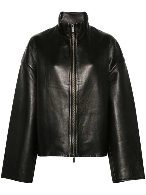 bonded leather jacket