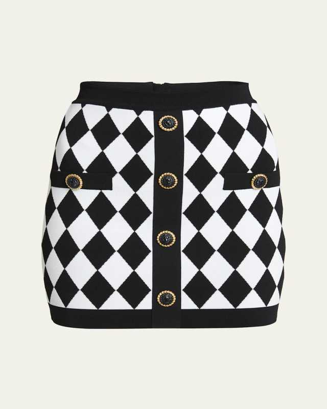 Diamond Knit Mini Skirt
