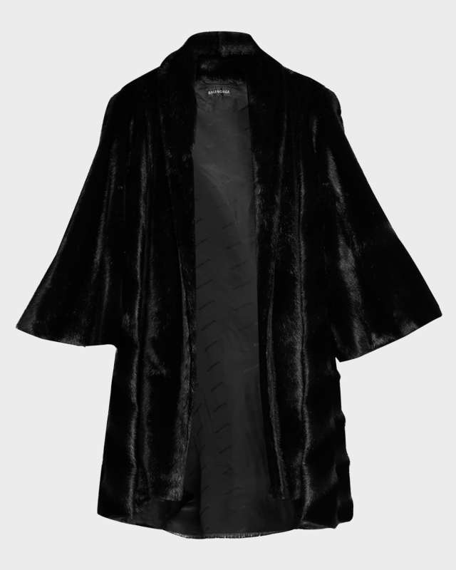 Fake Mink Oversize Coat