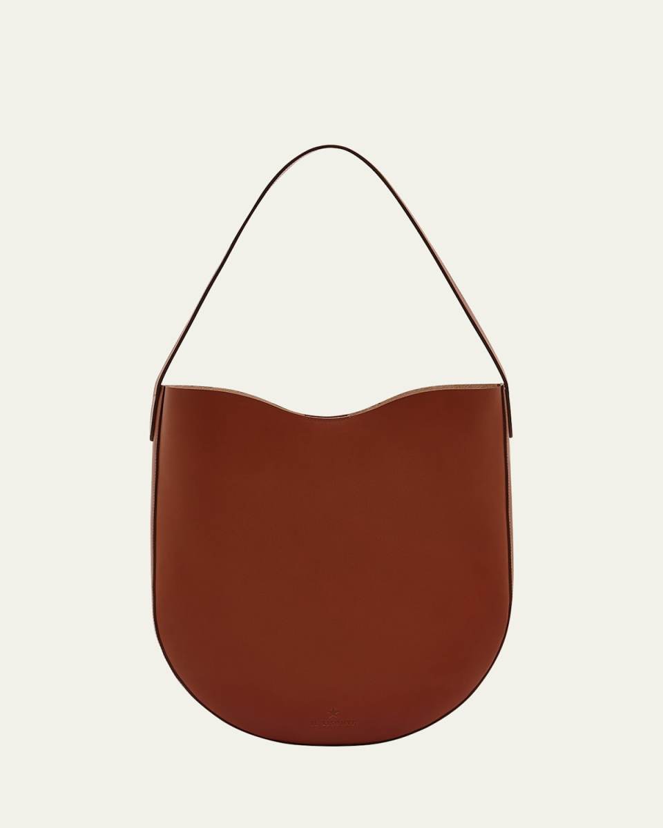 Roseto Vacchetta Leather Hobo Bag