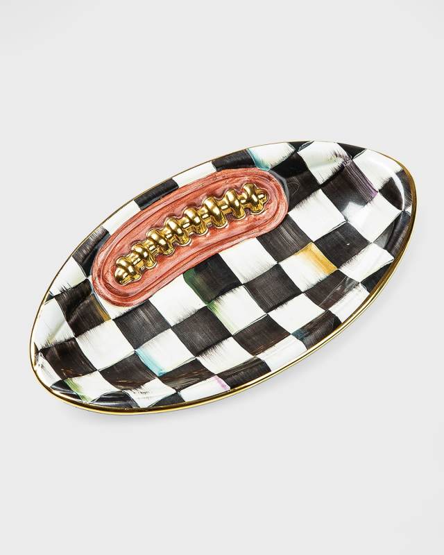 Courtly Check Football Plate