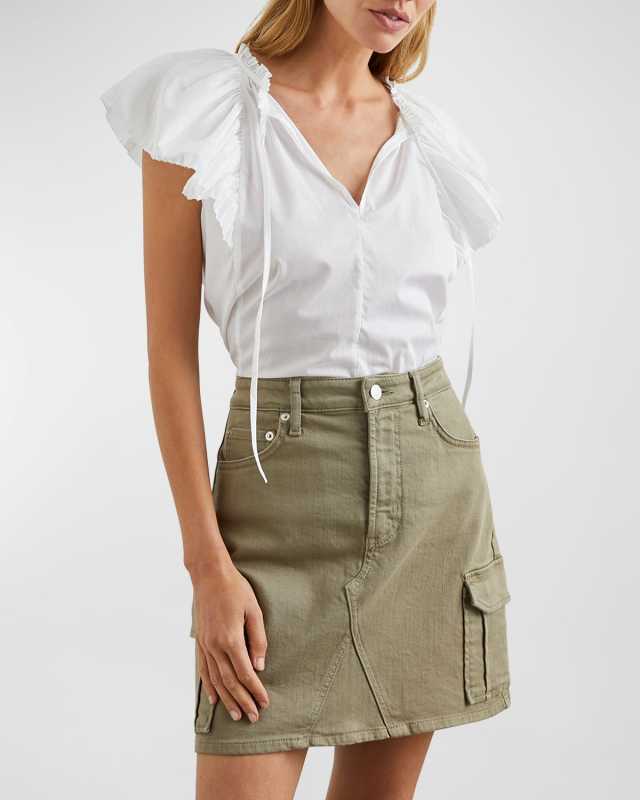 Karysa Flutter-Sleeve Blous