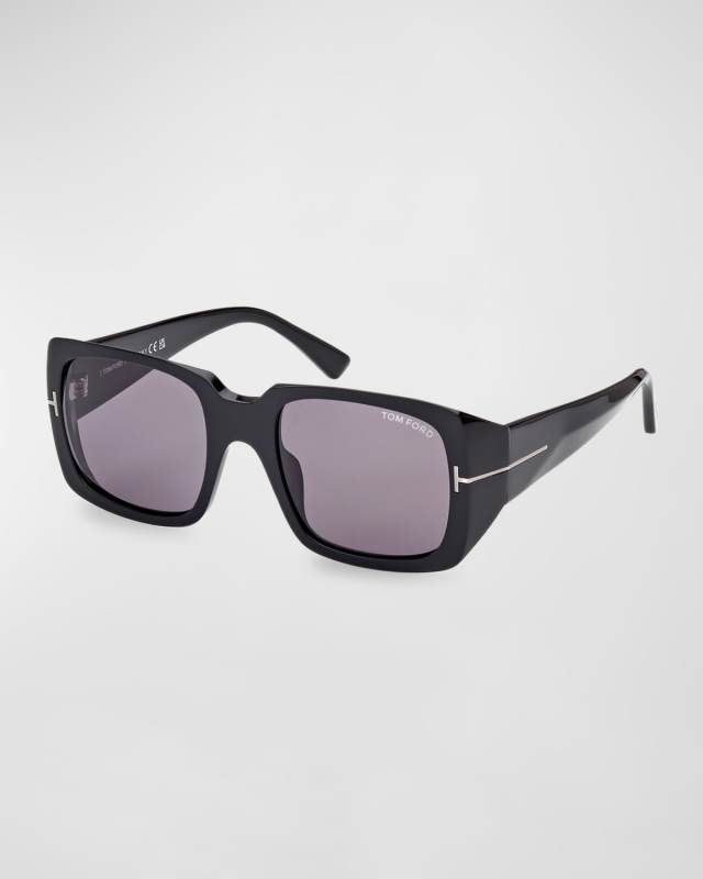 Ryder-02 Logo Square Acetate Sunglasses