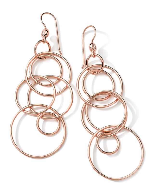 Jet Set 18k Rose Gold Earrings