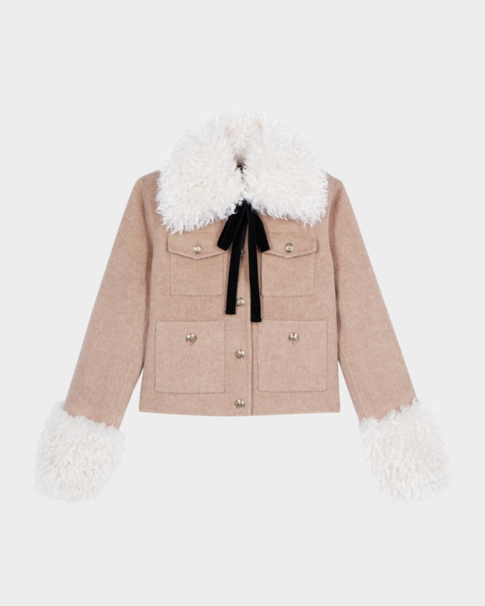 Faux-Fur Trimmed Jacket