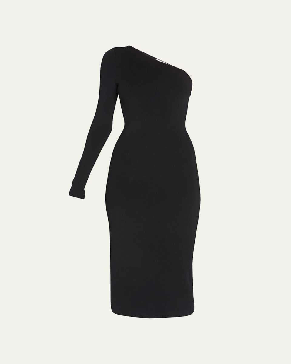 VB Body One-Shoulder Midi Dress