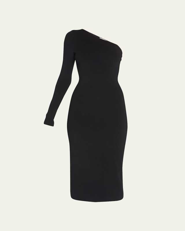 VB Body One-Shoulder Midi Dress