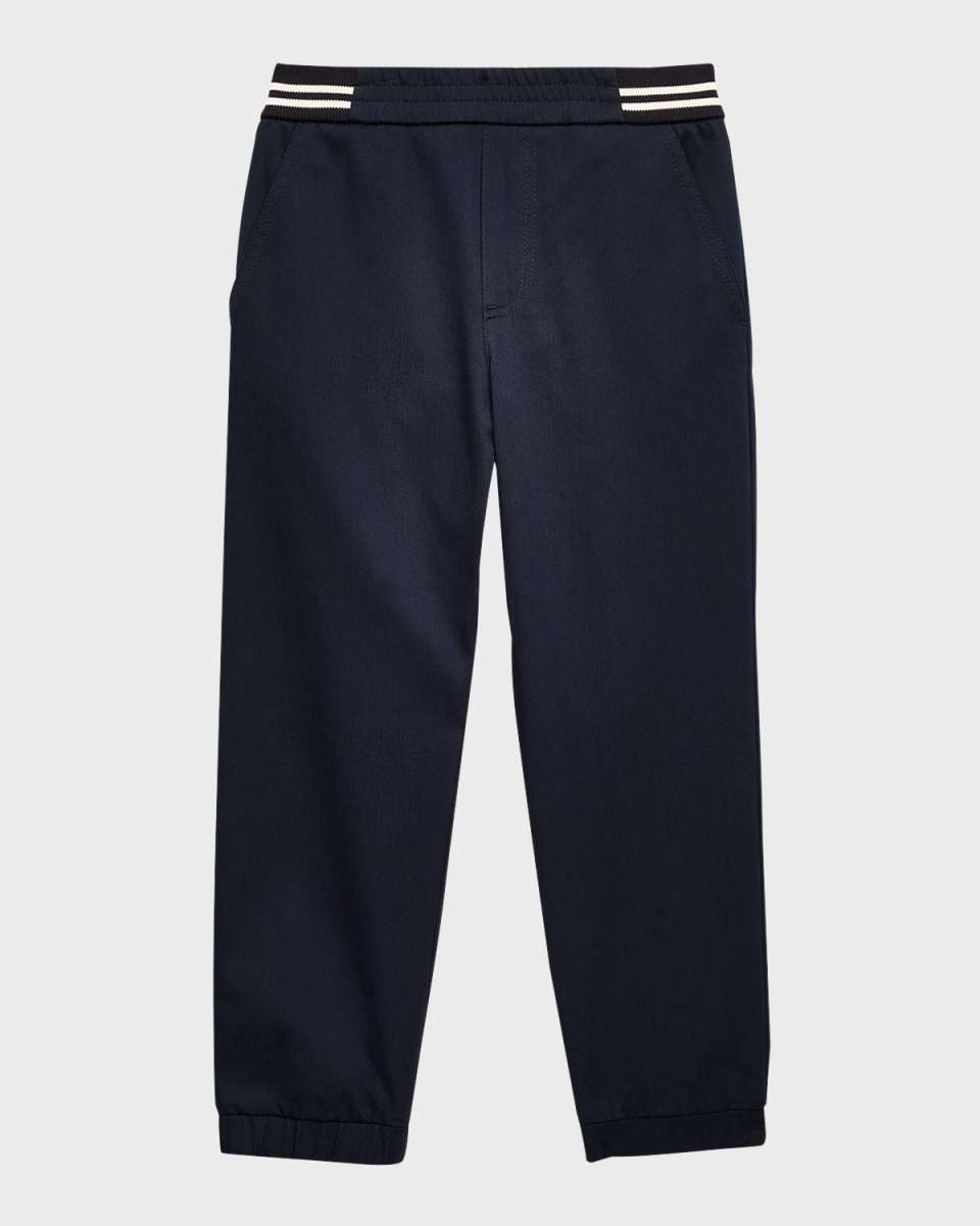 Boy's Stretch Cotton Jogger Pants, Size 4-6