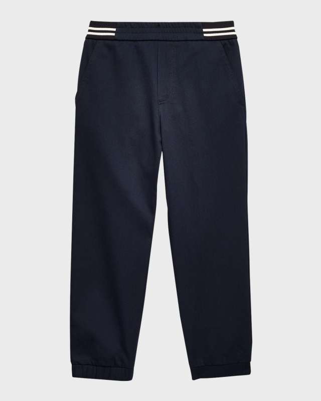 Boy's Stretch Cotton Jogger Pants, Size 4-6