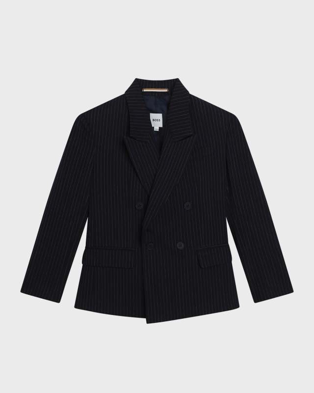 Boy's Striped Suit Jacket, Size 4-16