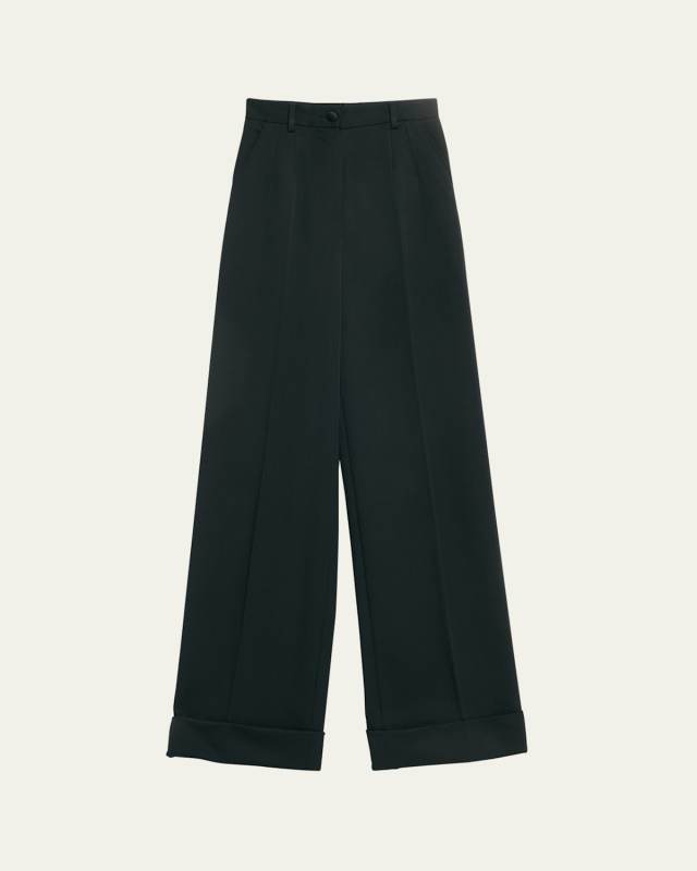Gabardine Cuffed Pants