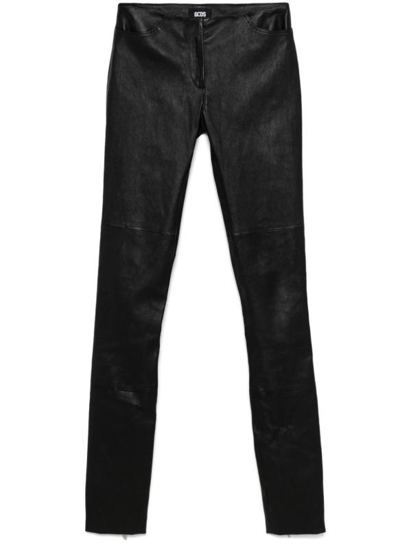 skinny leather trousers