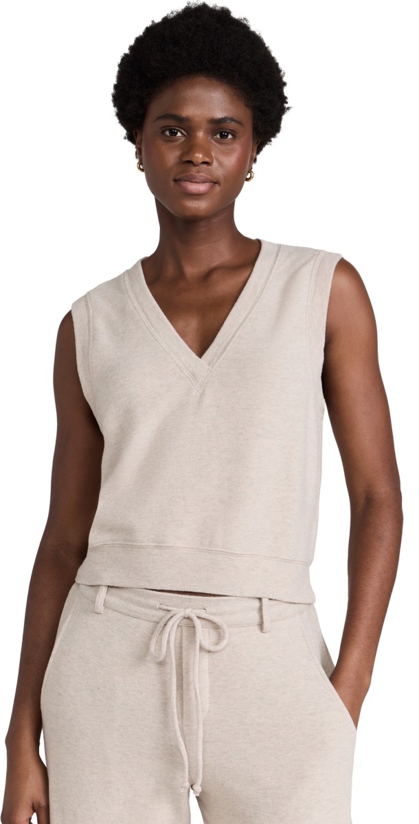 DONNI. Sweater Vest Heathered Oat