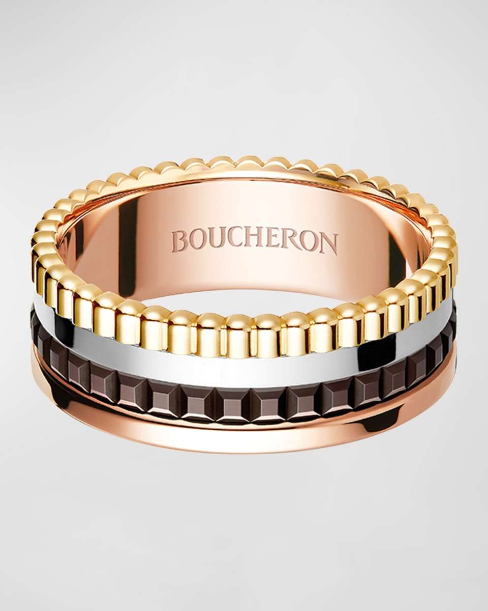 Quatre 18K Gold Classique Small Band Ring