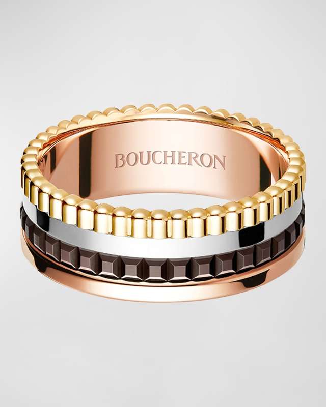 Quatre 18K Gold Classique Small Band Ring