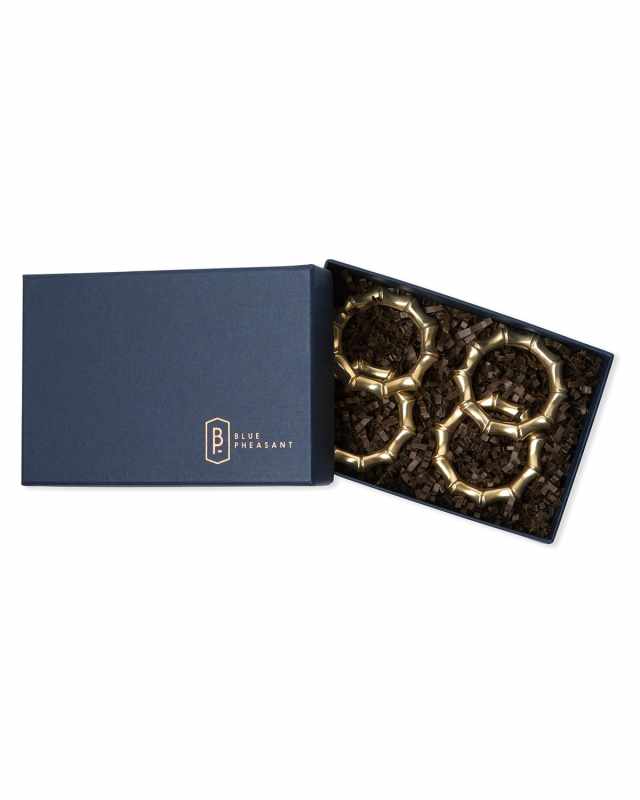 Avery Golden Napkin Rings, Set of 4