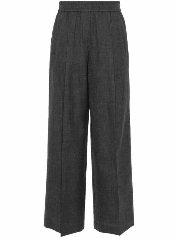 virgin wool palazzo pants